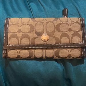 Brown & Tan Coach Wallet